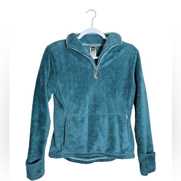 The North Face | Fleece Quarter Zip Pullover Jacket | Womens Size Small | Teal - Picture 1 of 5